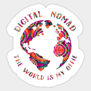 The world is my office Sticker